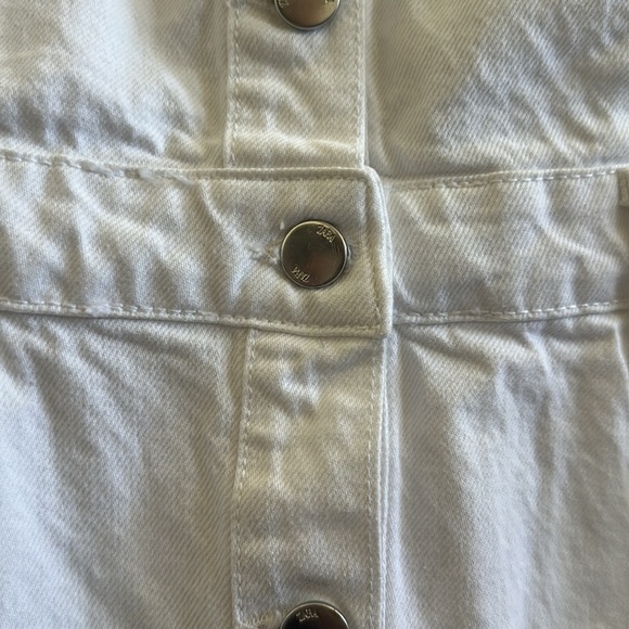 NWOT ZARA WHITE DENIM MINI DRESS - Picture 7 of 12